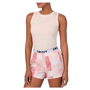 DKNY Women's Tank & Short Set Pink